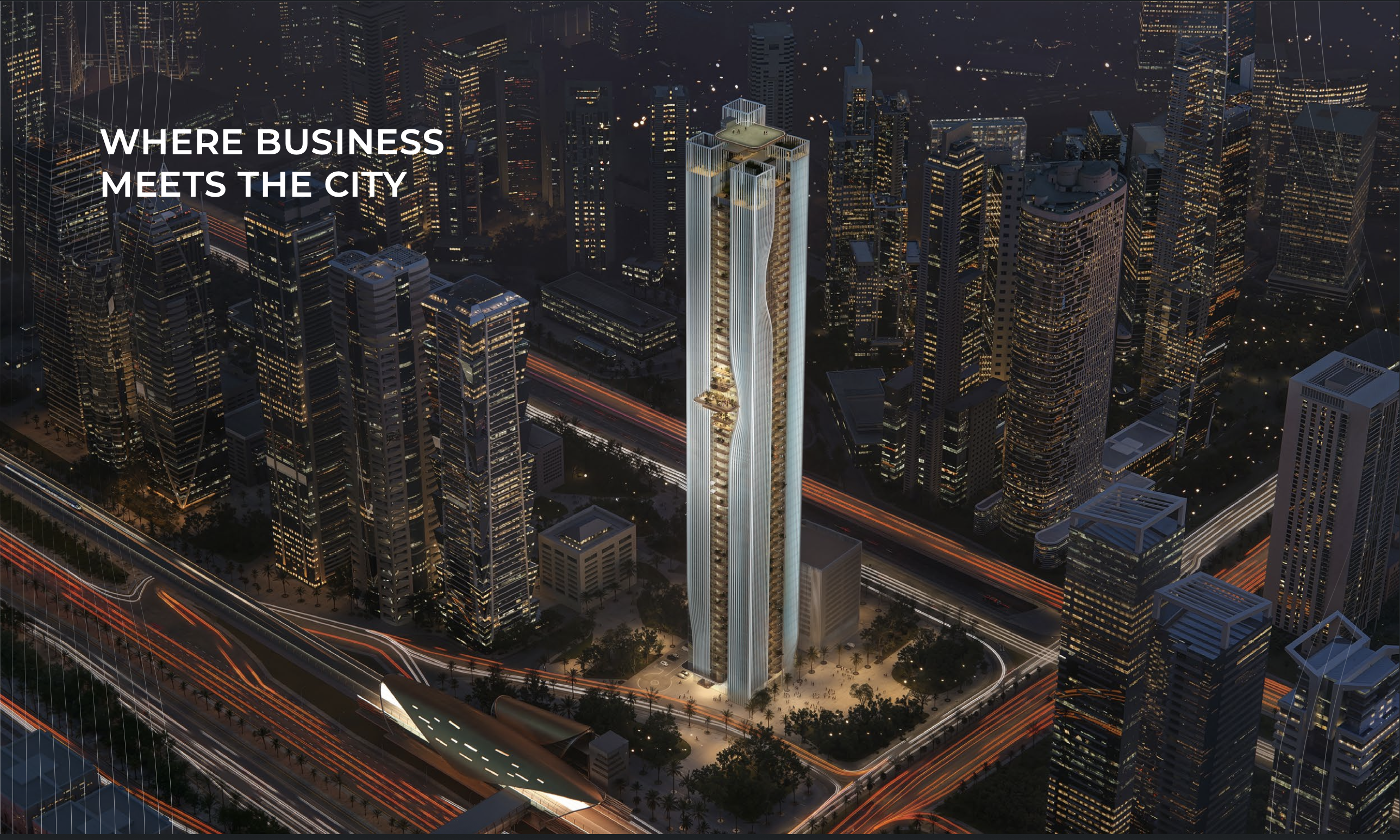 Berkeley Tower at night